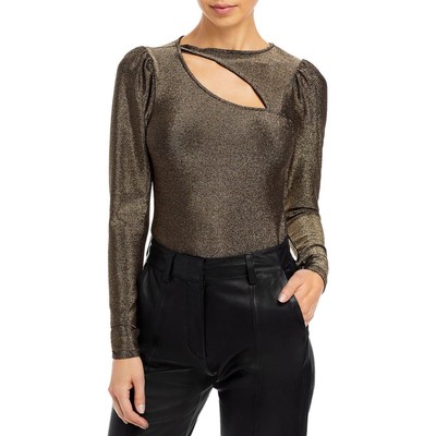 

n:PHILANTHROPY Женский пуловер Delia Silver Metallic с вырезами  BHFO 4587, Silver/black