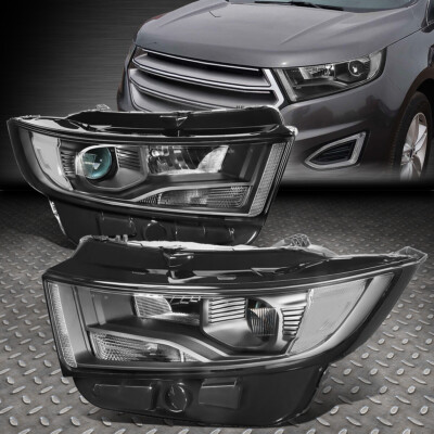 FOR 15-18 FORD EDGE OE STYLE BLACK HOUSING CLEAR CORNER PROJECTOR HEADLIGHTS