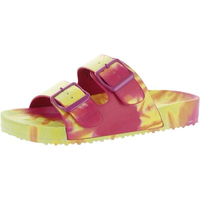 

Madden Girl Womens Teddy Slip On Flat Footbed Sandals Shoes BHFO 6179, TEDDYT