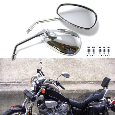 Pair Motorcycle Side Mirrors For Yamaha Yamaha Virago XV 750 1100 250 535 Bobber