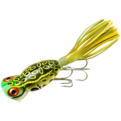 Arbogast Hula Popper 5/8 oz Fishing Lure - Bull Frog