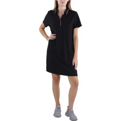 Женская короткая дневная рубашка-поло Tommy Hilfiger черного цвета L BHFO 2449