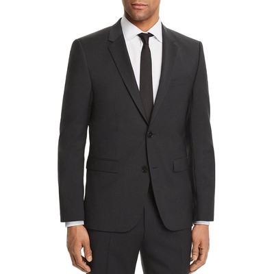 

Hugo Hugo Boss Мужской черный шерстяной спортивный пиджак очень узкого кроя  BHFO 5962