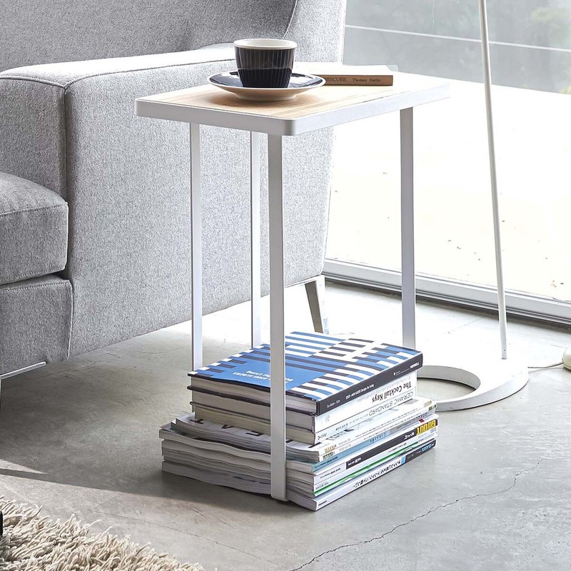 Beistelltisch Sofatisch Nachttisch 40x48x24cm Tower WeiÃ Yamazaki Home