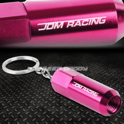РОЗОВОЕ АНОДИРОВАННОЕ АЛЮМИНИЕВОЕ КОЛЬЦО-БРЕЛОК ДЛЯ КЛЮЧЕЙ С ГАЙКОЙ-НАКОНЕЧНИКОМ КОЛЕСА ГОНОЧНОГО АВТОМОБИЛЯ JDM RACING AUTO ИЗ РОЗОВОГО АНОДИРОВАННОГО АЛЮМИНИЯ