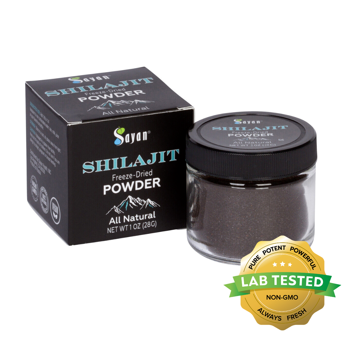 Shilajit Extract Fulvic Acid Altai Mountains Russia 28 Day Supply Purified