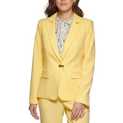 Женский блейзер на одной пуговице с желтым логотипом DKNY 8 BHFO 5202