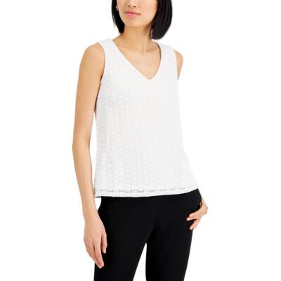 

Kasper Женская трикотажная блузка с v-образным вырезом Топ BHFO 8618, Lily white