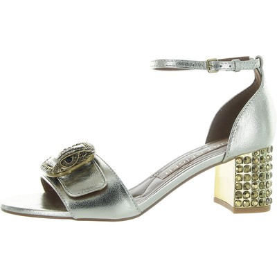 Kurt Geiger Womens Mayfair Silver Slip On Ankle Strap 36 Medium (B,M) BHFO 7606