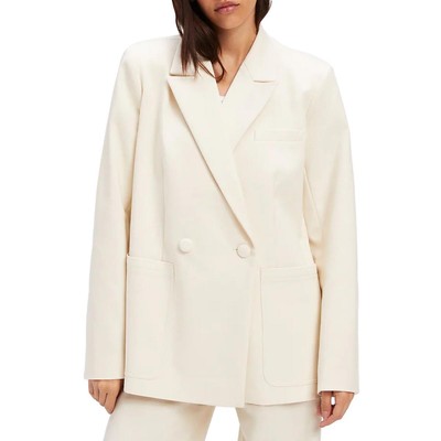 Хороший американский женский белый офисный двубортный блейзер Blazer 4 BHFO 6543