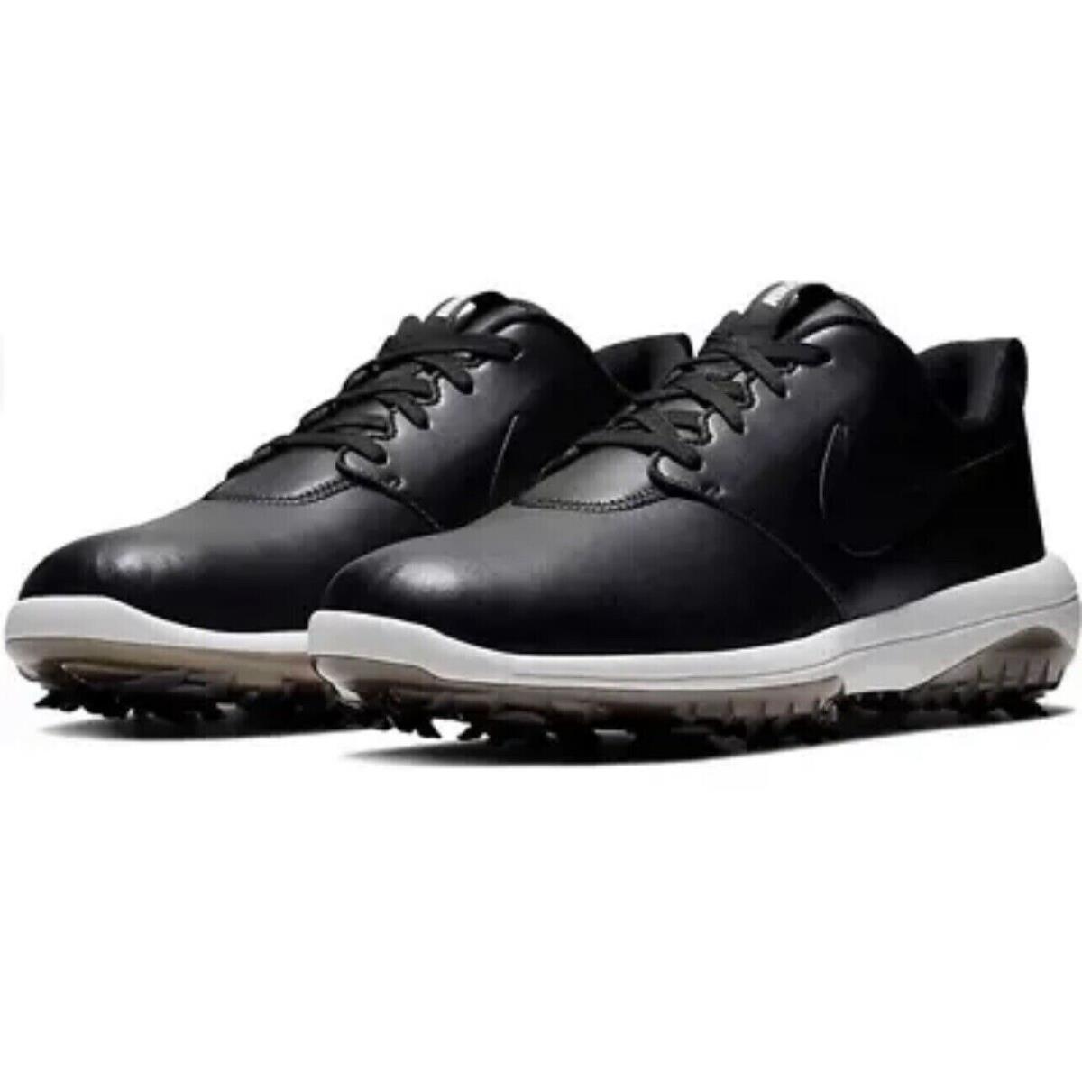 

Мужские кожаные бутсы для гольфа Nike Roshe G Tour Spikes Triple Black AR5580-001, Черный, Nike Roshe G