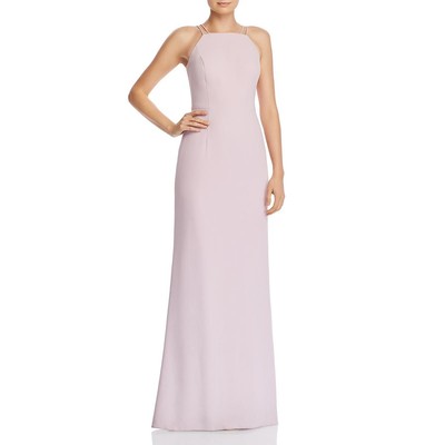 Женское розовое вечернее платье на бретелях с оборками Aidan by Aidan Mattox 2 BHFO 6218