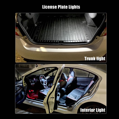 LASFIT T10 194 168 2825 W5W LED License Plate Lights Bulb White Red Amber Blue