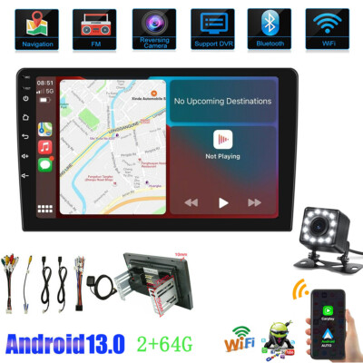 10.1'' Car GPS Radio Stereo Apple Carplay Android AUTO 2+64G WIFI Tablet Player