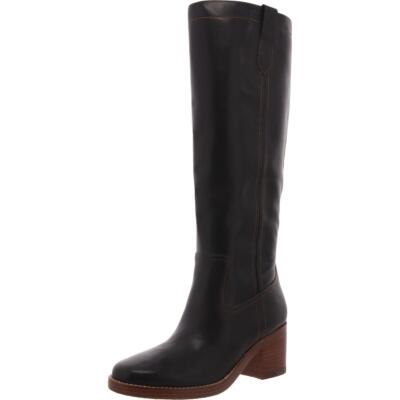 Женские сапоги до колена из черной кожи Hecee Nine West Womens 8 Medium (B,M) BHFO 3312