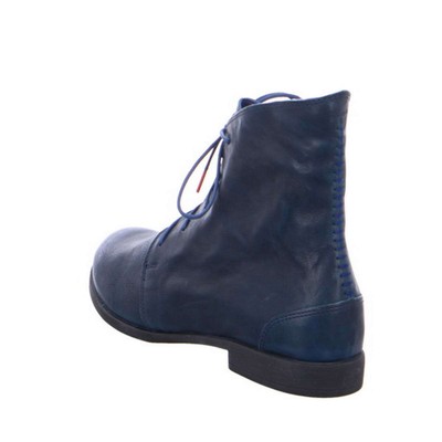 THINK THINK STIEFELETTE AGRAT BLAU LEDER REISSVERSCHLUSS EINLAGE STIEFEL 3 000032 8000