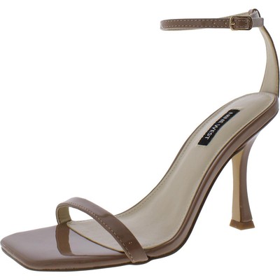 Nine West Womens Yess3 Коричневые лакированные нарядные туфли на высоком каблуке 9 среднего размера (B,M) BHFO 5476
