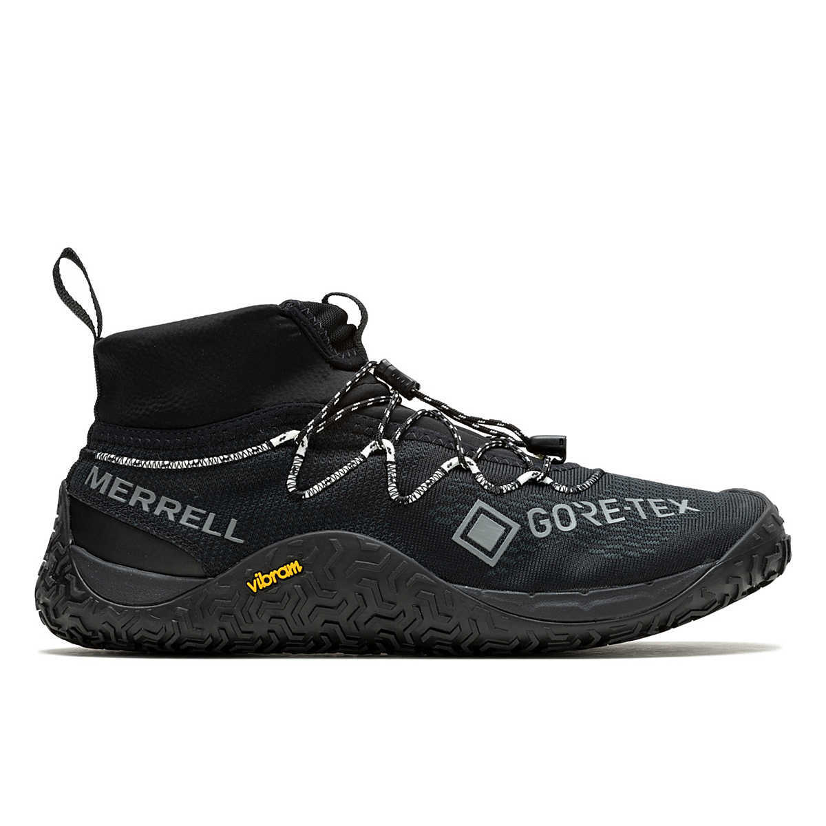 Pre-owned Merrell Mens  Trail Glove 7 Gore Tex Black Waterproof Mesh Running Shoes