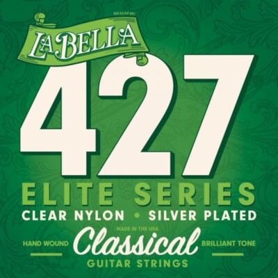 La Bella Guitar Strings Classical 427 Elite Clear Nylon Silver Plated