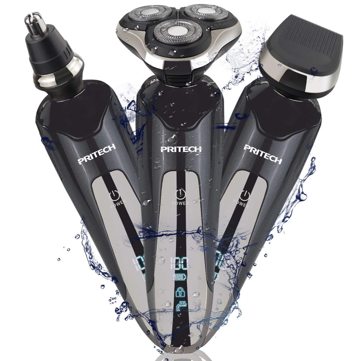 Electric Razor for Men Electric Face Shavers Rechargeable Shaving, Wet or Dry