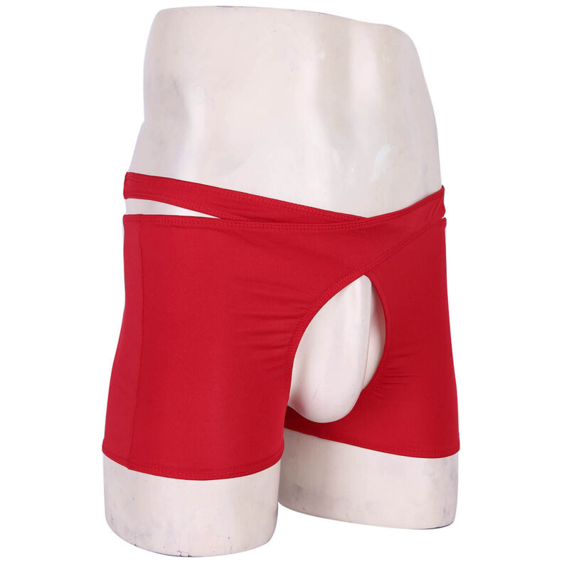 Sexy Mens Crotchless Lingerie Open Front Hole Boxer Briefs Jockstrap Underwear Ebay