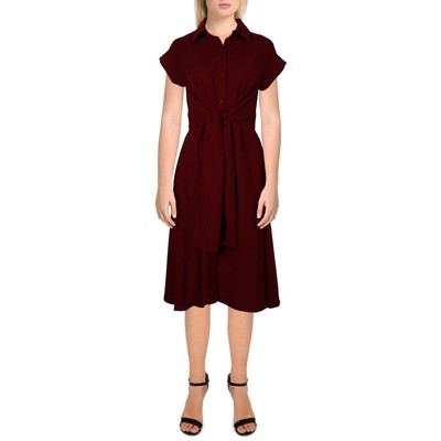 Женская красная плиссированная офисная рубашка Gracia длиной до колена S BHFO 7354