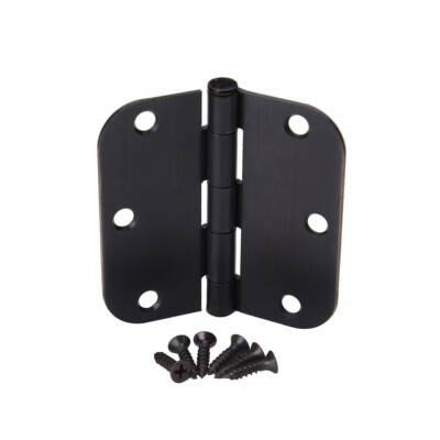 24 PCS Oil Rubbed Bronze Steel Door Hinge 3.5"  5/8 Radius Corner ORB 61973