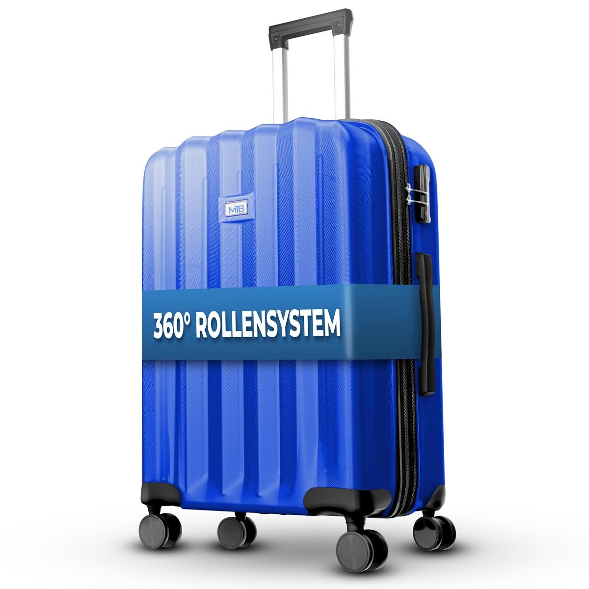 Reisekoffer Königsblau XL-75cm Reisetasche Koffer Handgepäck Tasche Trolley ABS