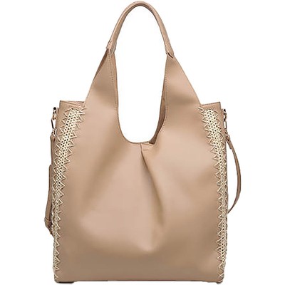 

Женская сумка-тоут Moda Luxe Havana Tan из искусственной кожи, большая BHFO 7860