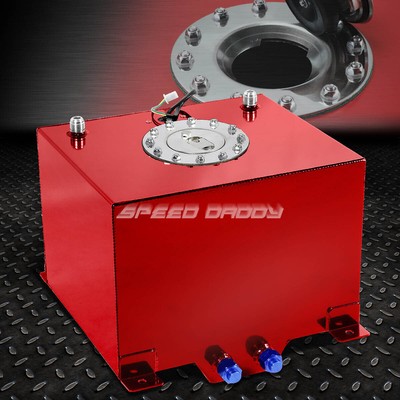 АЛЮМИНИЕВЫЙ ТОПЛИВНЫЙ БАК НА ТОПЛИВНЫХ ЭЛЕМЕНТАХ ДЛЯ ГОНОК/ДРИФТА ОБЪЕМОМ 8 ГАЛЛОНОВ/30,5 л С КРАСНЫМ ПОКРЫТИЕМ + ДАТЧИК УРОВНЯ