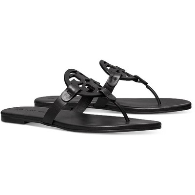 

Tory Burch Miller Мягкие женские кожаные сандалии с ремешками из пеноматериала с эффектом памяти, Miller