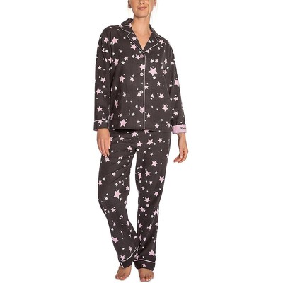 P.J. Salvage Womens Flannel Pajama Pant Set Loungewear BHFO 5992