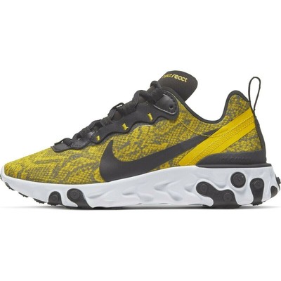 Женские кроссовки Nike React Element 55 Speed Yellow/Black-White(CT1551 700)