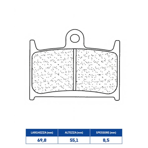 Accossato Bremsbeläge – Gesinterte Mischung, Passend Für Triumph 955 Sprint RS (ab 2000)