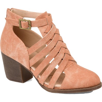 

Коллекция Journee Женские туфли Isadore Pink Block Heels 6 Medium (B,M) BHFO 0643, Rose