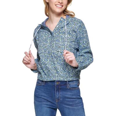 

Женская укороченная худи с хлопковым принтом Tommy Hilfiger Loungewear BHFO 6442, Sky cap mint