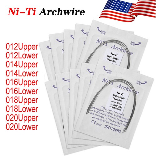 10 Packs dental orthodontic super elastic niti round arch wires Upper/Lower