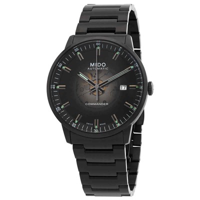 Мужские часы Mido Commander с автоматическим черным циферблатом M0214073341100