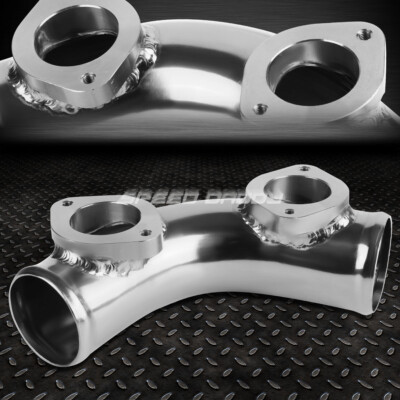 TYPE-S / RS / RZ 2.5 70-ГРАДУСНЫЙ ТУРБО-ПРОДУВОЧНЫЙ КЛАПАН С ДВОЙНЫМ ФЛАНЦЕМ И ПЕРЕХОДНИКОМ ДЛЯ ТРУБ СЕРЕБРИСТОГО ЦВЕТА