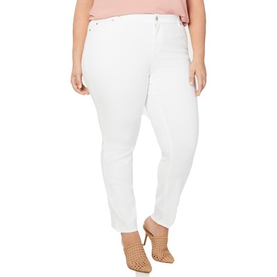 Женские белые узкие джинсы с высокой талией Vince Camuto Plus 20W BHFO 4397