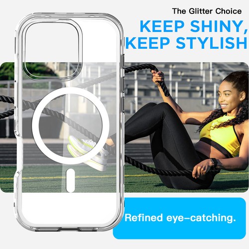 For iPhone 16 Pro Max/16 Plus/16 Pro/16 Case MagSafe Shockproof Heavy Duty Cover