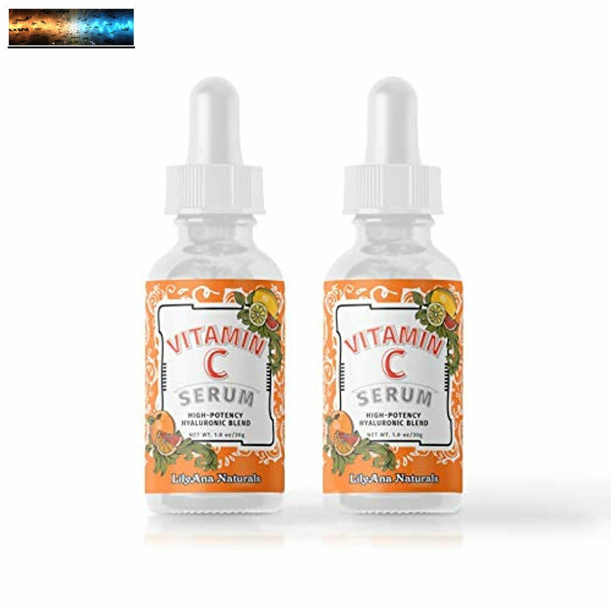 LilyAna Naturals Vitamin C Serum for Face - Made in USA, Face Serum with Hyaluro