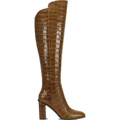 Marc Fisher LTD Женские сапоги до колена Unella Tan 6 среднего размера (B,M) BHFO 3559