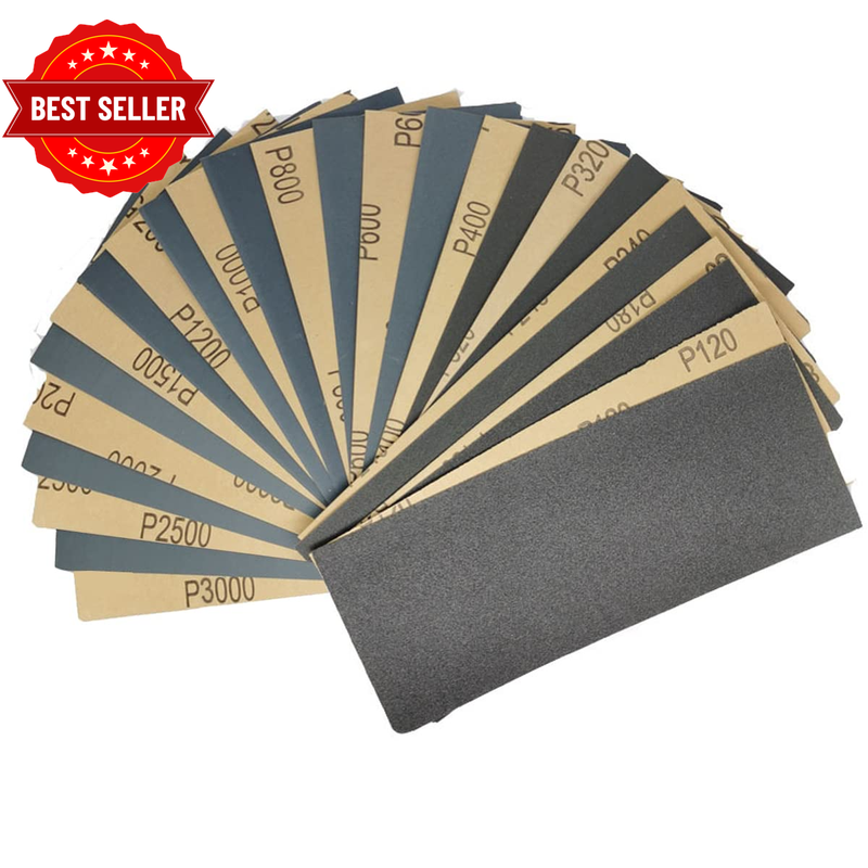 120 to 3000 Assorted Grit Sandpaper for Wood Furniture Finishing, Metal Sanding 
