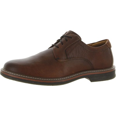 

Florsheim Мужские коричневые кожаные оксфорды Norwalk с простым носком 11, средние (B,M) BHFO 1927, Cognac