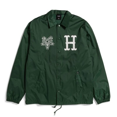 

Мужская куртка HUF x Thrasher Split Coaches зеленый лес, HUF x Thrasher Split Coaches Jacket