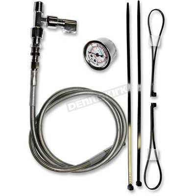 Feuling Motor Company Stainless/Chrome Remote Oil Pressure Gauge - 9018