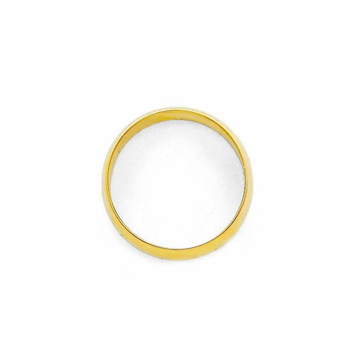 Pre-owned Td Collections 14k Yellow Gold 3mm Plain Regular Fit Classic Light Dome Wedding Band