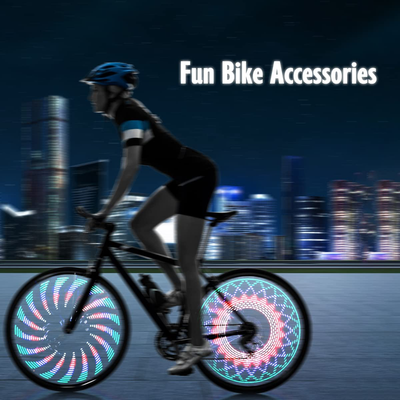 Waterproof LED Bike Wheel Lights - 32 LED 32 Patterns for MTB, Road, BMX, Hybrid