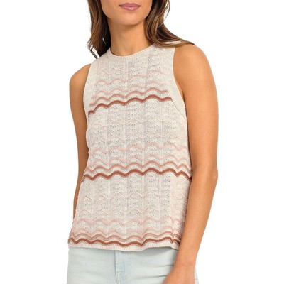 

Женская льняная рубашка Splendid с круглым вырезом, пуловер, свитер, топ BHFO 2545, Wave stripe